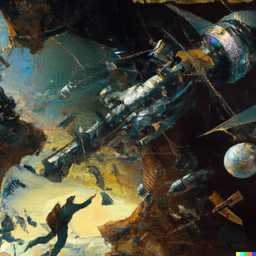 the discovery of gravity, very detailed painting by John Berkey generated by DALL·E 2